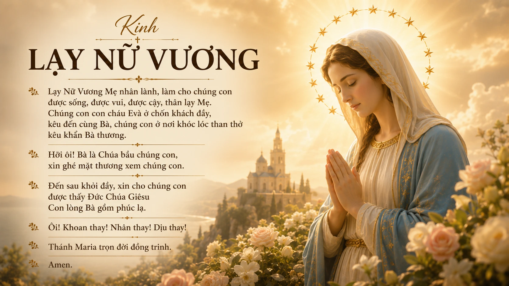 Kinh Lạy Nữ Vương