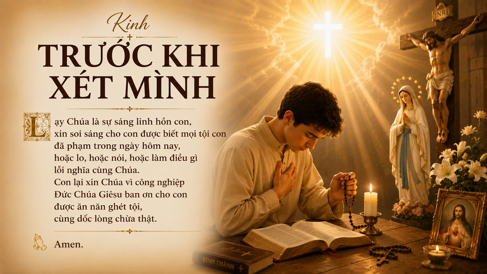 Kinh Trước Khi Xét Mình